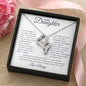 To My Daughter | Heart-to-Heart Pendant Necklace