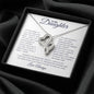 To My Daughter | Heart-to-Heart Pendant Necklace