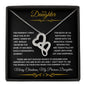 To My Daughter | The Moment Heart-to-Heart Pendant Necklace
