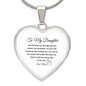 To My Daughter | Life Will Take You Through Ups & Downs Necklace