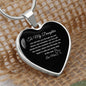 To My Daughter | Life Will Take You Through Ups & Downs Necklace (Black)