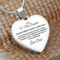 To My Daughter | Never Forget Daddy Loves Heart Necklace