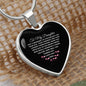 To My Daughter | I am Your Biggest Fan Engravable Heart Necklace