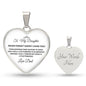 To My Daughter | Never Forget Daddy Loves Heart Necklace