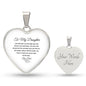To My Daughter | Life Ups & Downs Engravable Heart Necklace