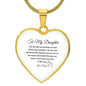 To My Daughter | Life Will Take You Through Ups & Downs Necklace