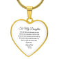 To My Daughter | Life Ups & Downs Engravable Heart Necklace