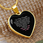 To My Daughter | I am Your Biggest Fan Engravable Heart Necklace