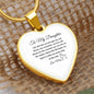 To My Daughter | Life Will Take You Through Ups & Downs Necklace