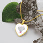 To My Badass Daughter | As You Grow You Will Learn Engravable Heart Necklace (Dad)