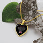 To My Badass Daughter | As You Grow You Will Learn Engravable Heart Necklace (Mom)