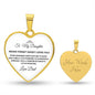 To My Daughter | Never Forget Daddy Loves Heart Necklace