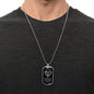 To My Husband | Heartbeat Dog Tag Necklace