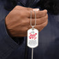 To My Wife | Love You Forever Dog Tag Necklace