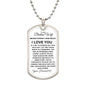 To My Badass Wife | Luxury Dog Tag Necklace