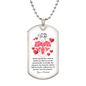 To My Wife | Love You Forever Dog Tag Necklace
