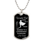 Married To a Superwoman Dog Tag Necklace
