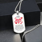 To My Wife | Love You Forever Dog Tag Necklace