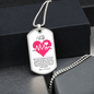 To My Wife | You Make My Heart Race Necklace