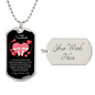 To My Soulmate | Valentine's Day Dog Tag Necklace
