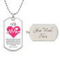 To My Wife | You Make My Heart Race Necklace