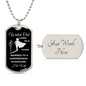 Married To a Superwoman Dog Tag Necklace