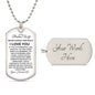 To My Badass Wife | Luxury Dog Tag Necklace