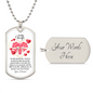 To My Wife | Love You Forever Dog Tag Necklace