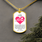 To My Wife | You Make My Heart Race Necklace