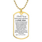 To My Badass Wife | Luxury Dog Tag Necklace