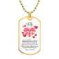 To My Wife | Love You Forever Dog Tag Necklace