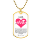 To My Wife | You Make My Heart Race Necklace