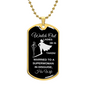 Married To a Superwoman Dog Tag Necklace