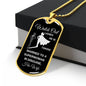 Married To a Superwoman Dog Tag Necklace