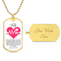To My Wife | You Make My Heart Race Necklace