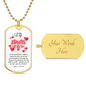 To My Wife | Love You Forever Dog Tag Necklace