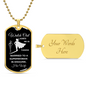 Married To a Superwoman Dog Tag Necklace