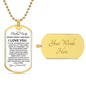 To My Badass Wife | Luxury Dog Tag Necklace