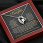 To My Beautiful Daughter | I Closed My Eyes for but a Moment | Forever Love Necklace