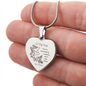 To My Wife | All in One Heart Engaved Necklace