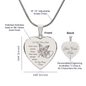 To My Nurse Babe Engraved Heart Necklace