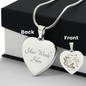 To My Wife | All in One Heart Engaved Necklace