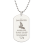 To My Daughter | Wear It With Pride Engraved Dog Tag Necklace
