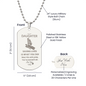 To My Daughter | Wear It With Pride Engraved Dog Tag Necklace