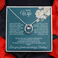 To My Wife | Lucky In Love Necklace | Gift for Wife