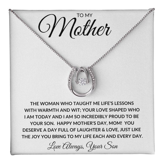 To My Mother | Lucky Horseshoe Necklace