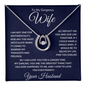 To My Gorgeous Wife | I Vow to Love You for Eternity | Lucky In Love Necklace