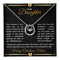 To My Daughter | Never Forget You are Loved Necklace