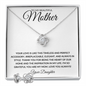 To My Beautiful Mother | Mother's Day Love Knot Necklace & Earring Set