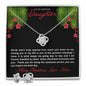 To My Daughter | You Are The Greatest Blessing Love Knot Necklace & Earring Set